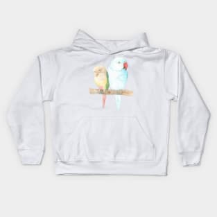 parrot couple Kids Hoodie